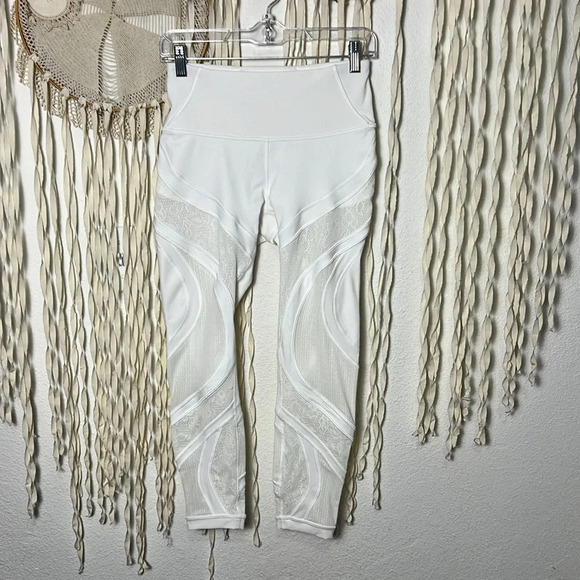 Lululemon NWOT Wunder Under High Rise Tight 25” Inseam Mesh Lace Size 8 - Picture 2 of 14